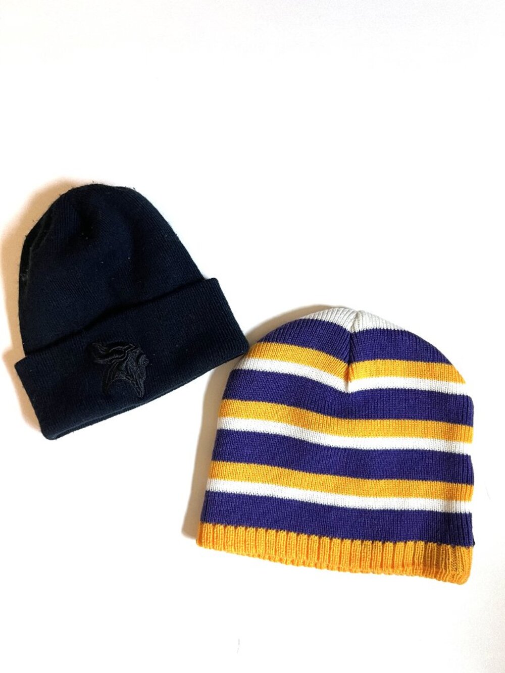Pair of Minnesota Viking Beanies
